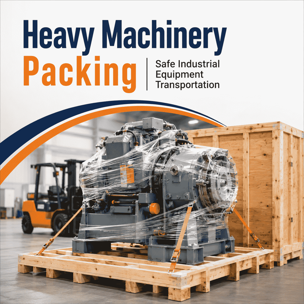 Heavy Machinery Packing | Safe Industrial Equipment Transportation