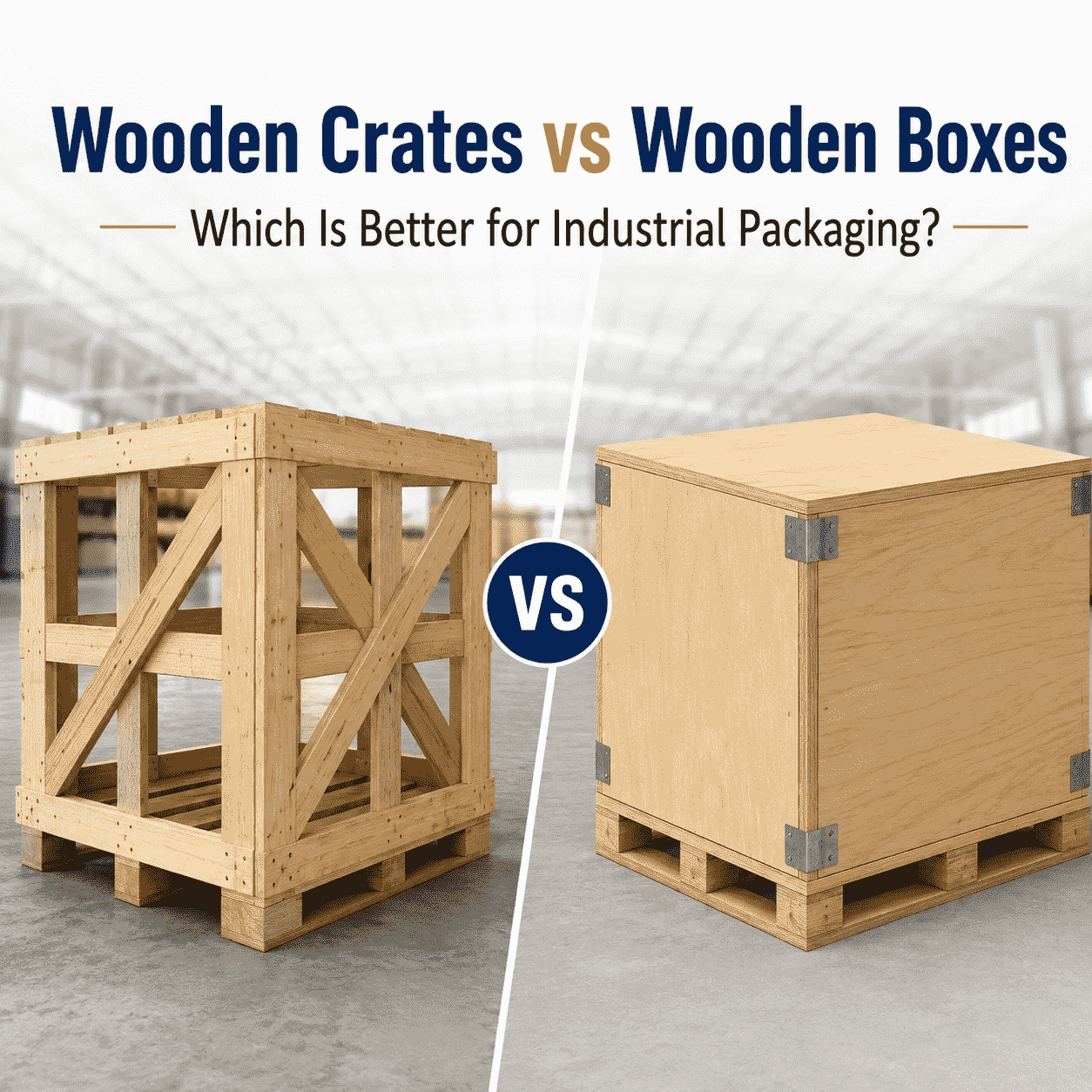 Wooden Crates vs Wooden Boxes | Which Is Better for Industrial Packaging?